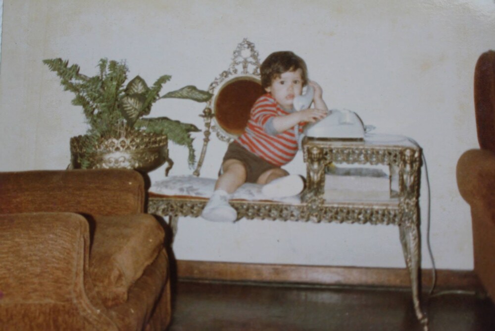Jorge Luis González de niño